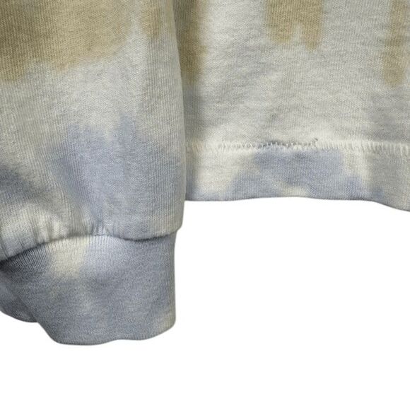 NEW! Citizens of Humanity Oversized Long Sleeve Tee Pale Rainbow Tie Dye Small - Picture 2 of 11